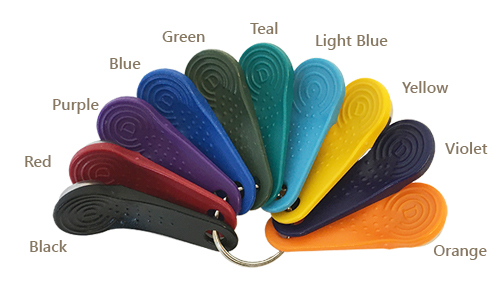 iButtons come in 10 different colors or packs with all 10 colors.