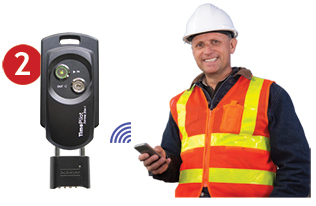 When it's time for payroll, use your smartphone to collect the data via Bluetooth