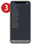Our smartphone app calculates employee hours right on your phone.