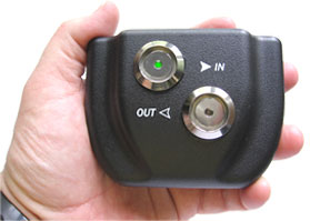 TimePilot Tap fits in the palm of your hand. Click to see a larger version of this image.