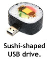 A sushi-shaped USB drive.