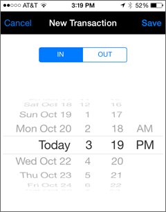 Insert a Transaction screenshot